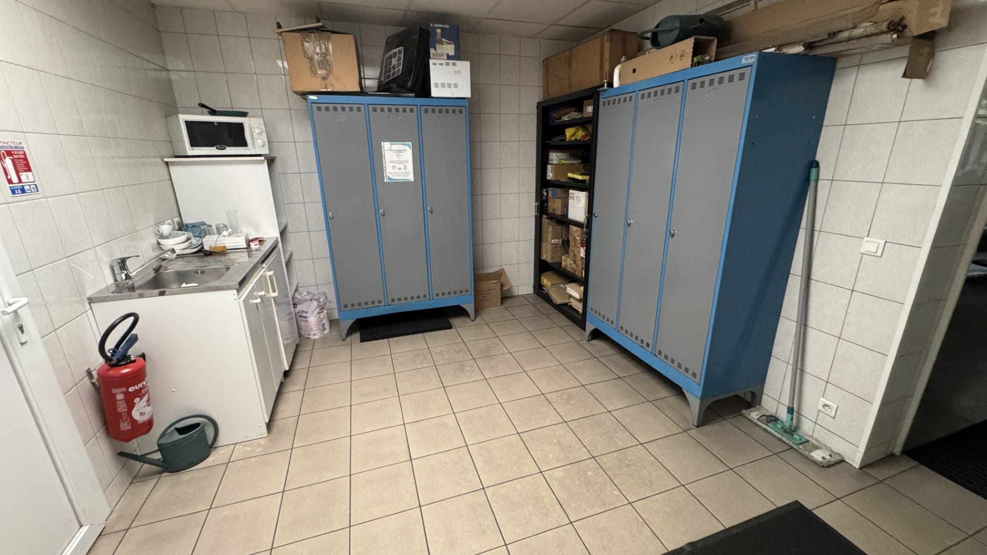 Nettoyage des vestiaires d'entreprise