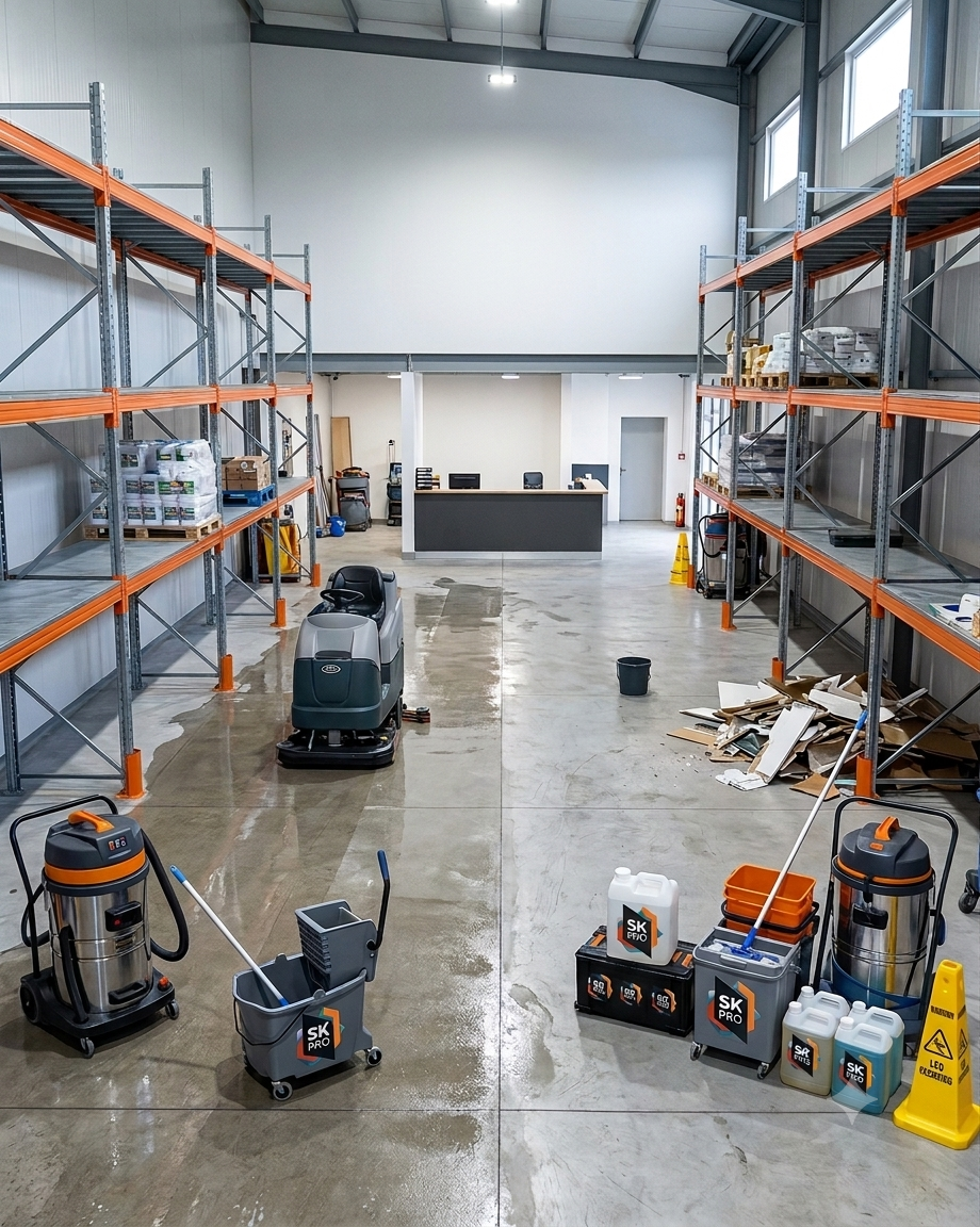 Nettoyage d'un entrepôt de stockage à Haguenau